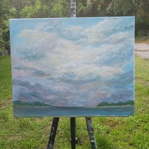 Landscape oil painting